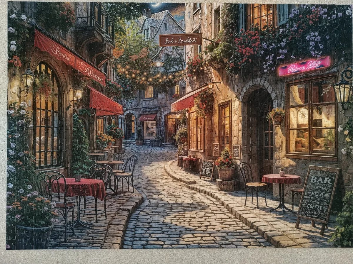 Tables in the street