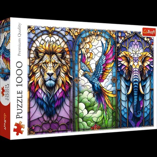 Vitrail d'animaux