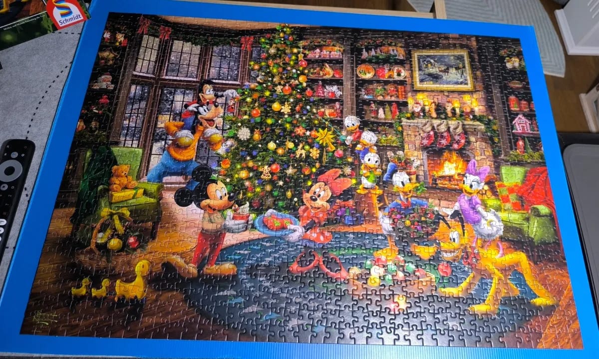 Mickey and Minnie Trimming the Tree