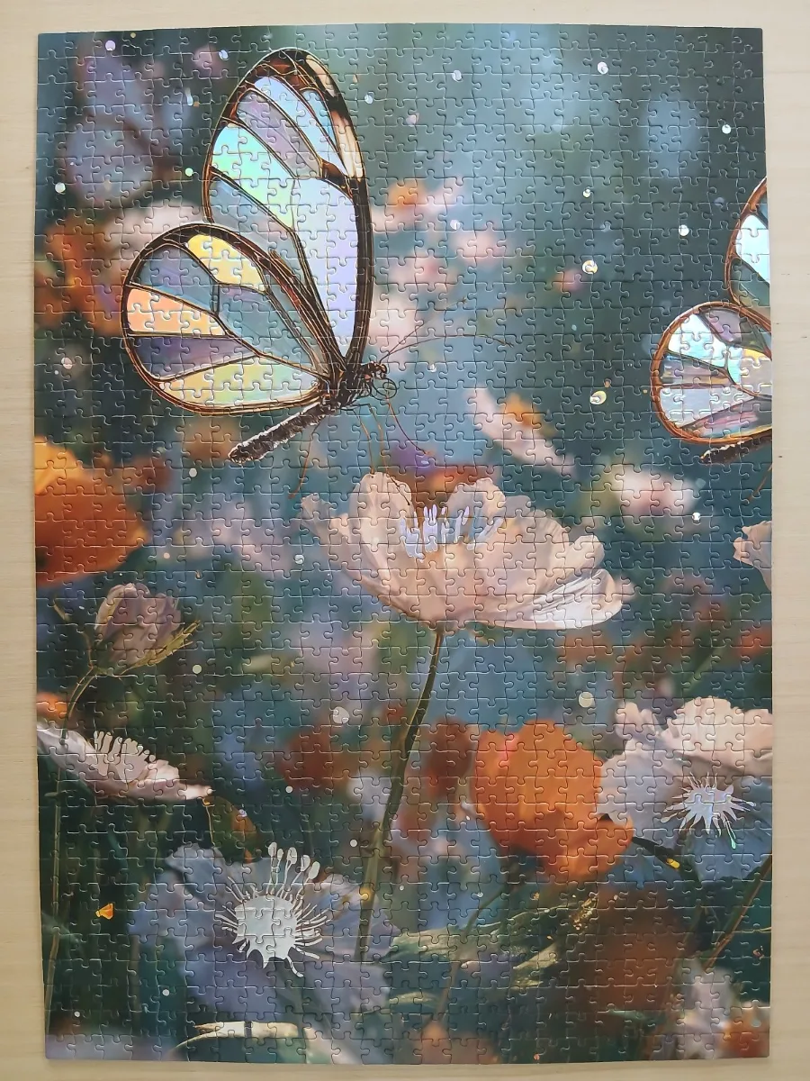 Papillon et fleurs