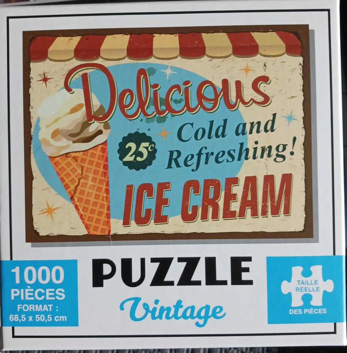 Puzzle Vintage Delicious Ice cream