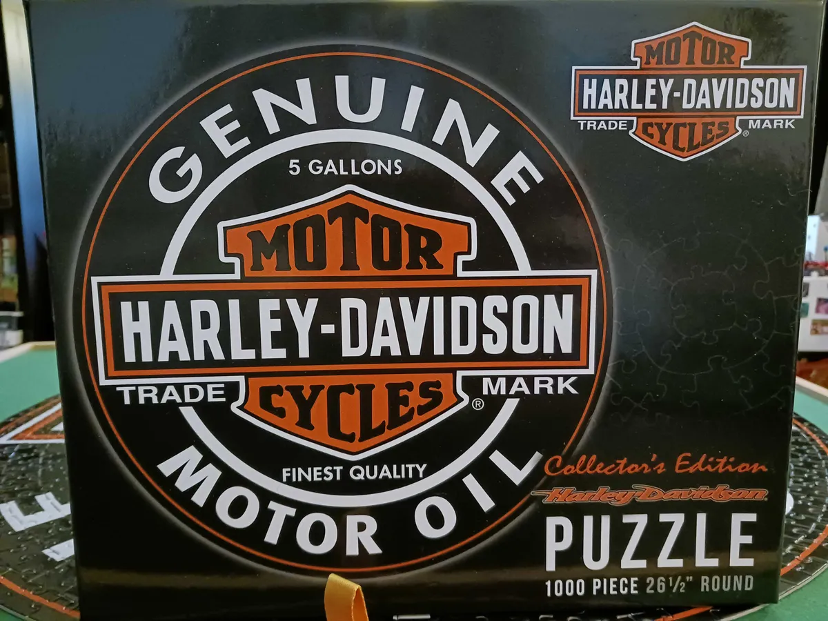 Harley-Davidson® Motor Oil Bar & Shield Logo Round