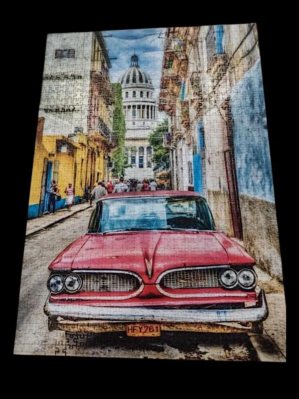 Vintage car in old havana