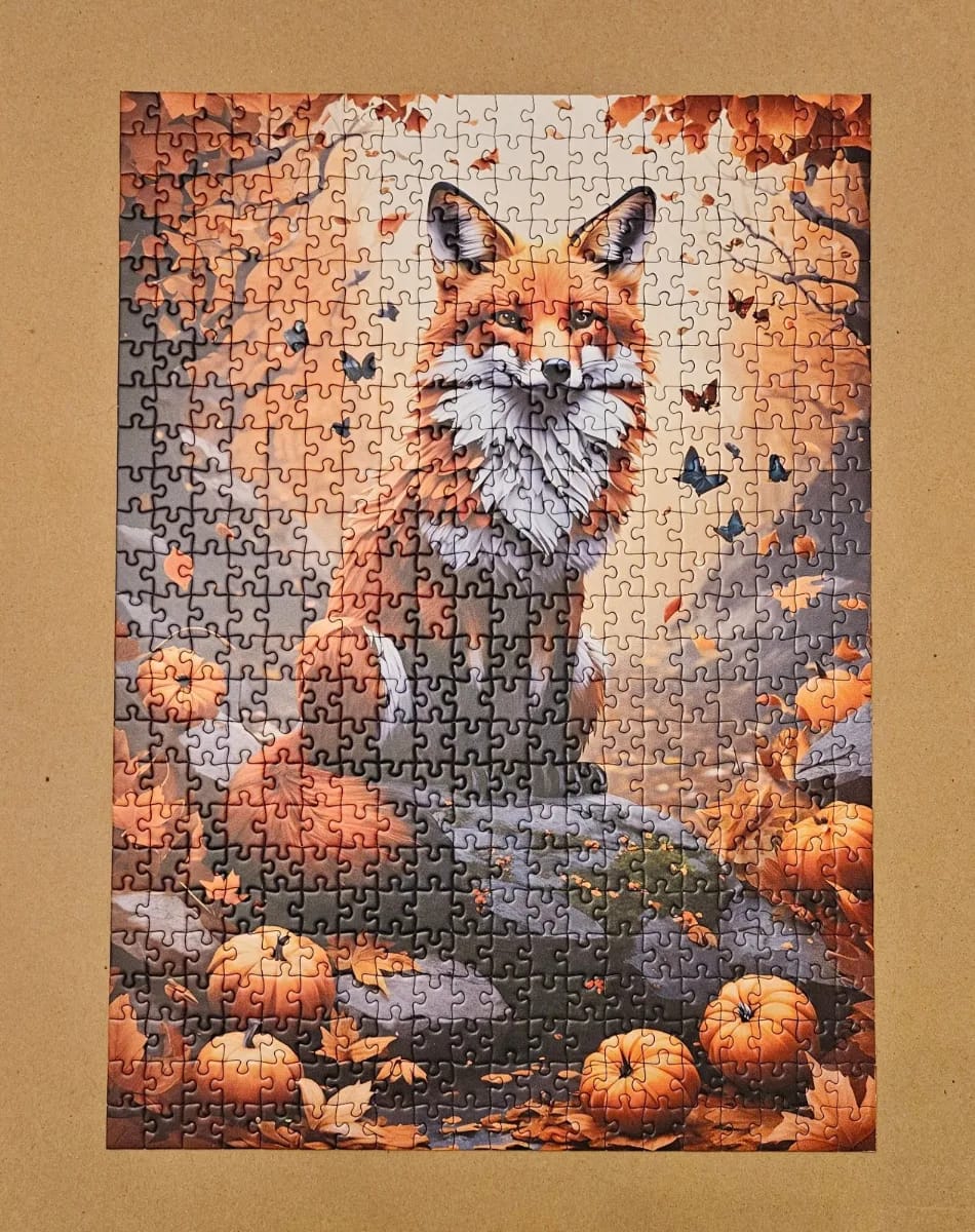Renard et papillons